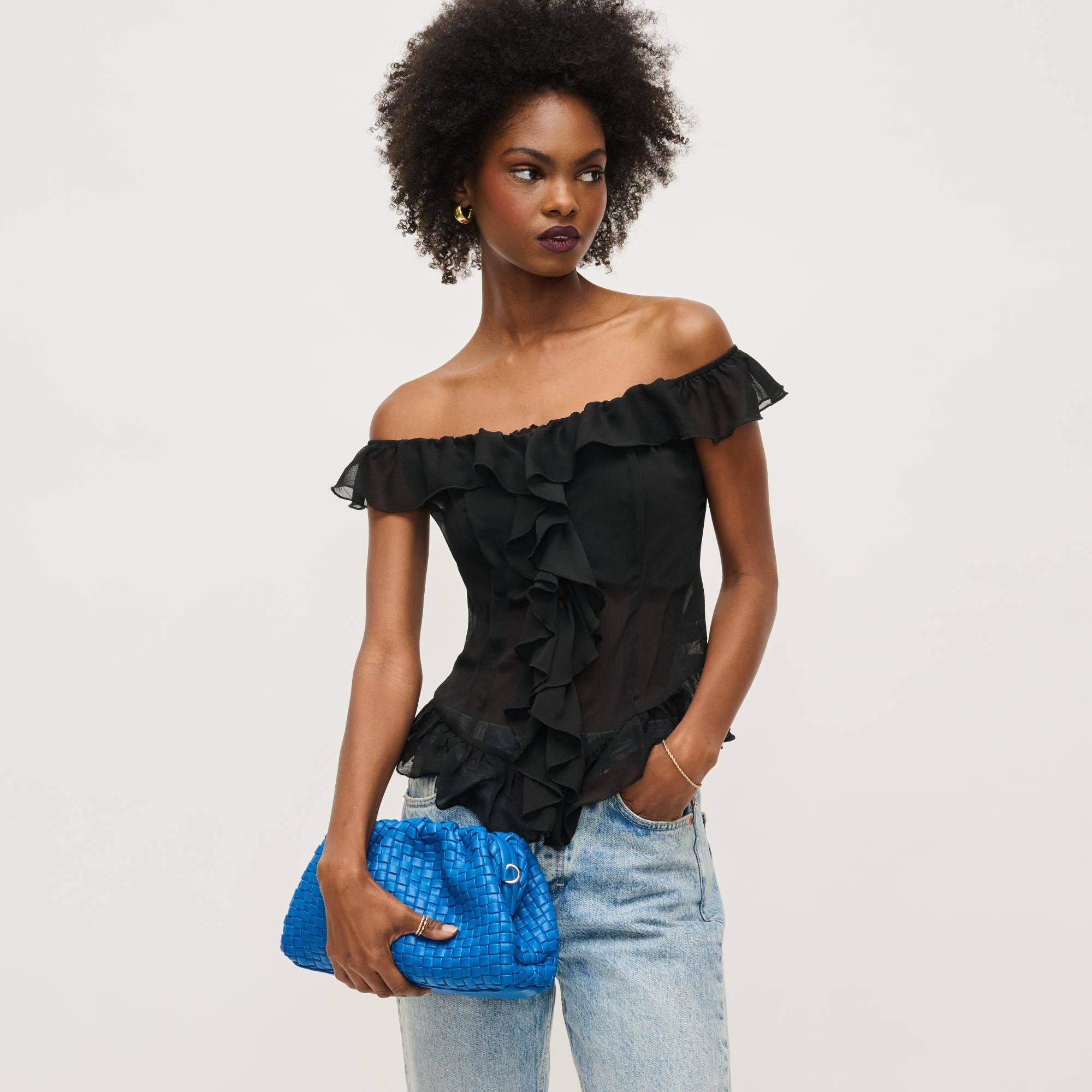 Urban Expressions - Wholesale Clutch Bag - Women's - Tate Woven Frame Clutch41