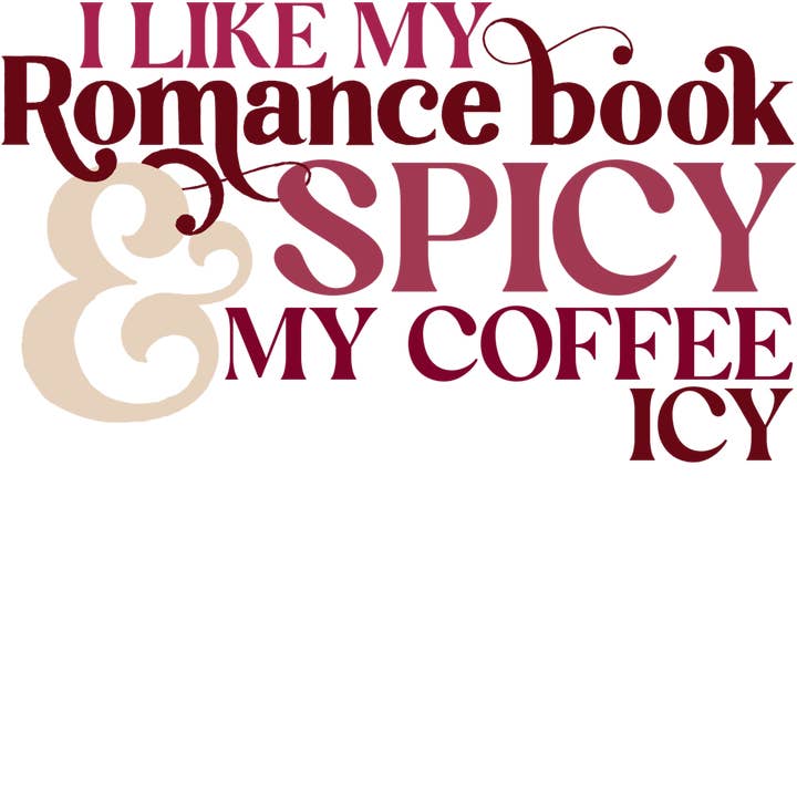 I Like My Romance Book Textured Stickers for wholesale by Girls Printing House