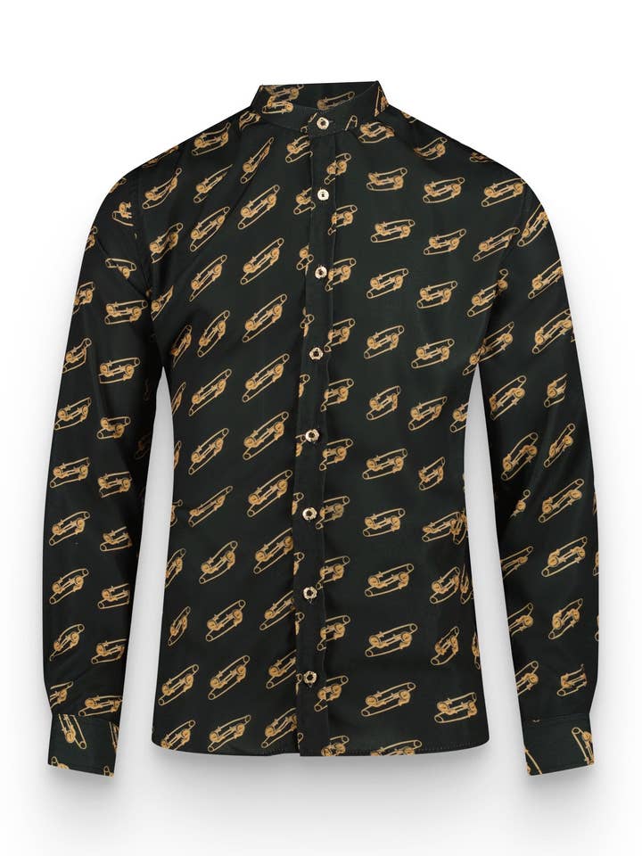 CAMISA PRETA FULLMONO por atacado de Alexandro Fratelli