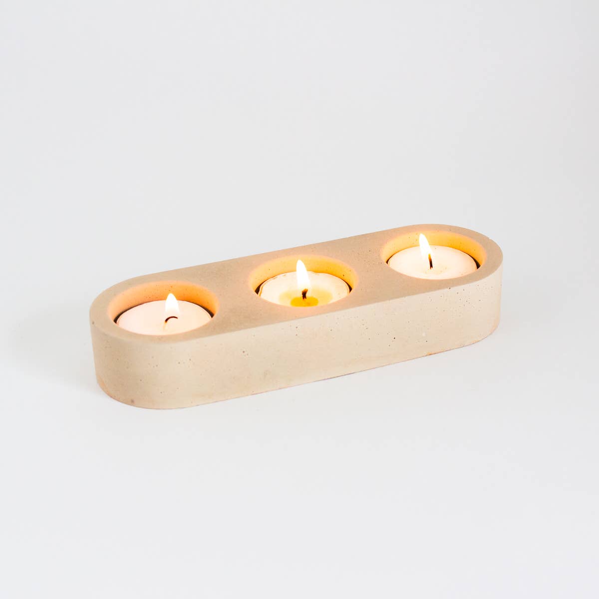 Moderniche - Wholesale Candle Holder - 3 Hole - Concrete Tealight Holder | Table Top Decor1