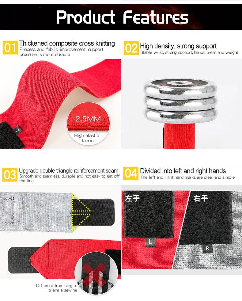 VIGOR - Venta al por mayor Material de fitness - Muñequeras de calidad perfecta, correas de levantamiento de pesas, tren cruzado8