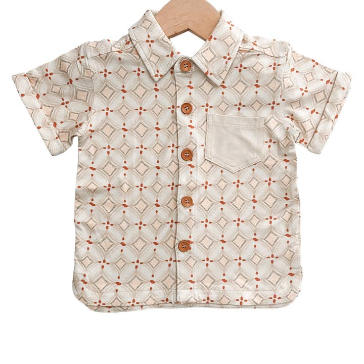 Scotty Button Up | Crystal Diamond | Bamboo for wholesale by Sadie Scott