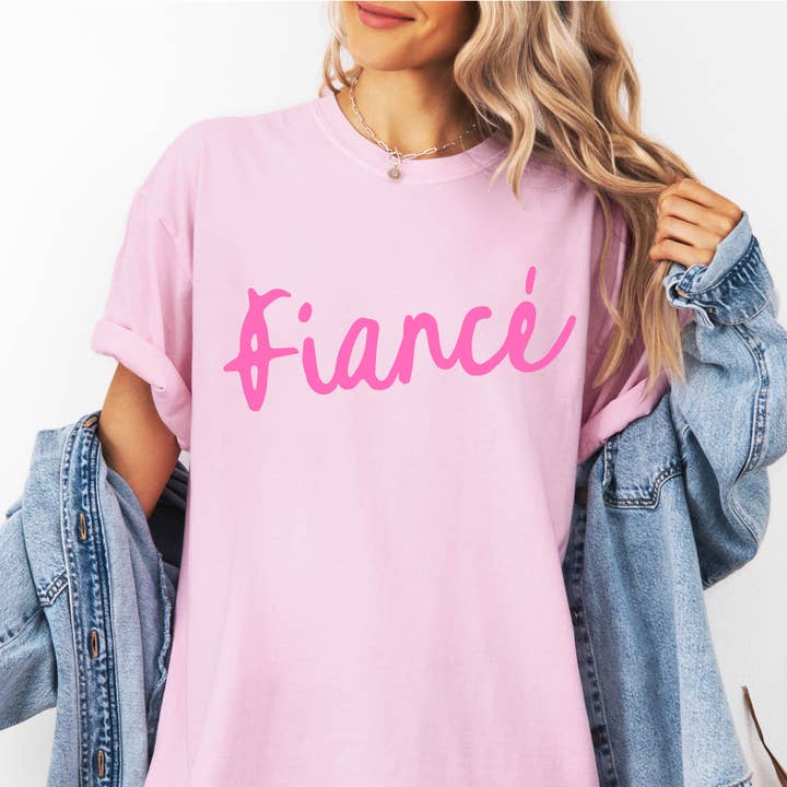 Fiancé Shirt Gift for Bride Bachelorette Party Gifts for wholesale by P E T I T R U E