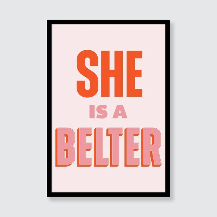 Gerry Cinnamon | She Is A Belter Print per la vendita all'ingrosso da parte di Olivia Designs