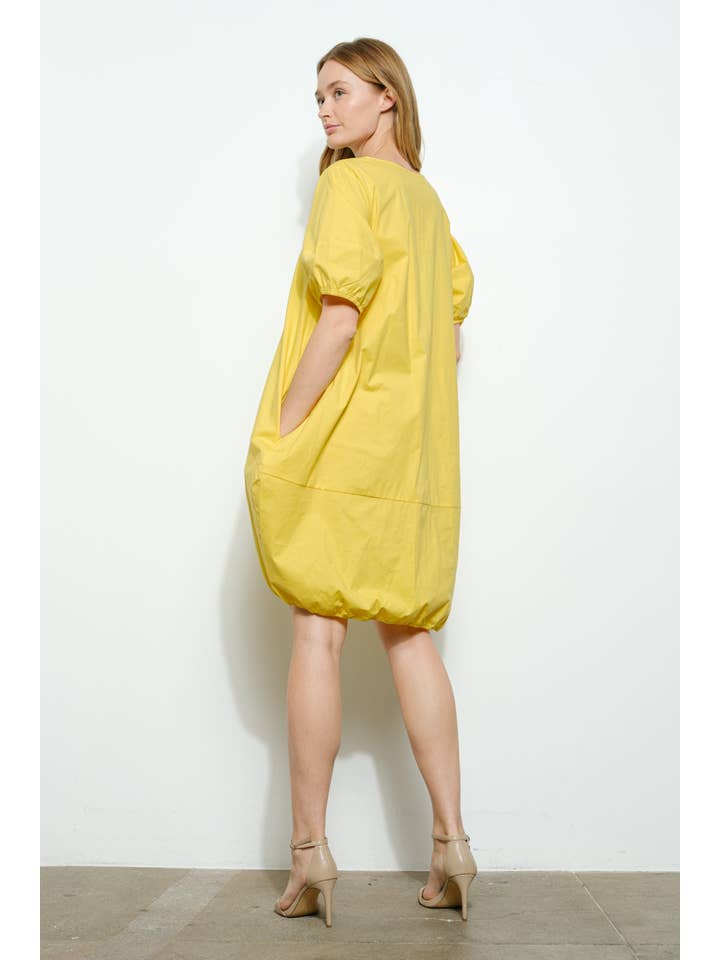 Bloidy – wholesale Klänning - Dam – Poplin Kortärmad Mini Bubble Klänning - D10482SS9