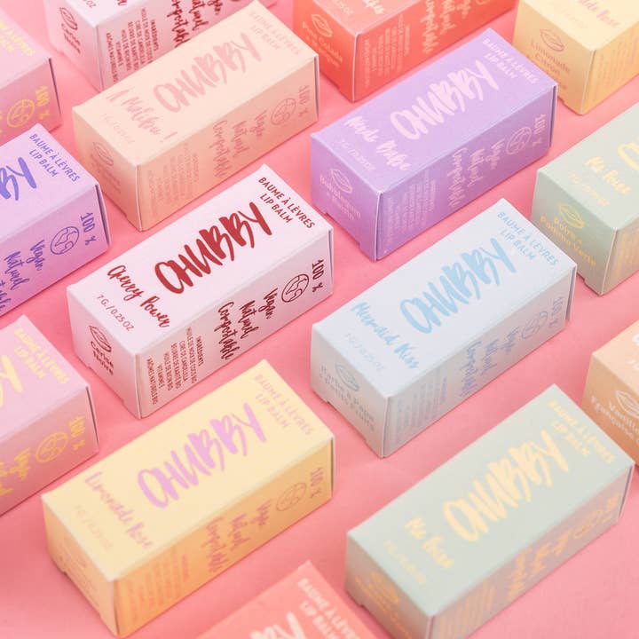 Caprice & Co - Wholesale Lip Balm - CHUBBY - Vegan Lip Balm