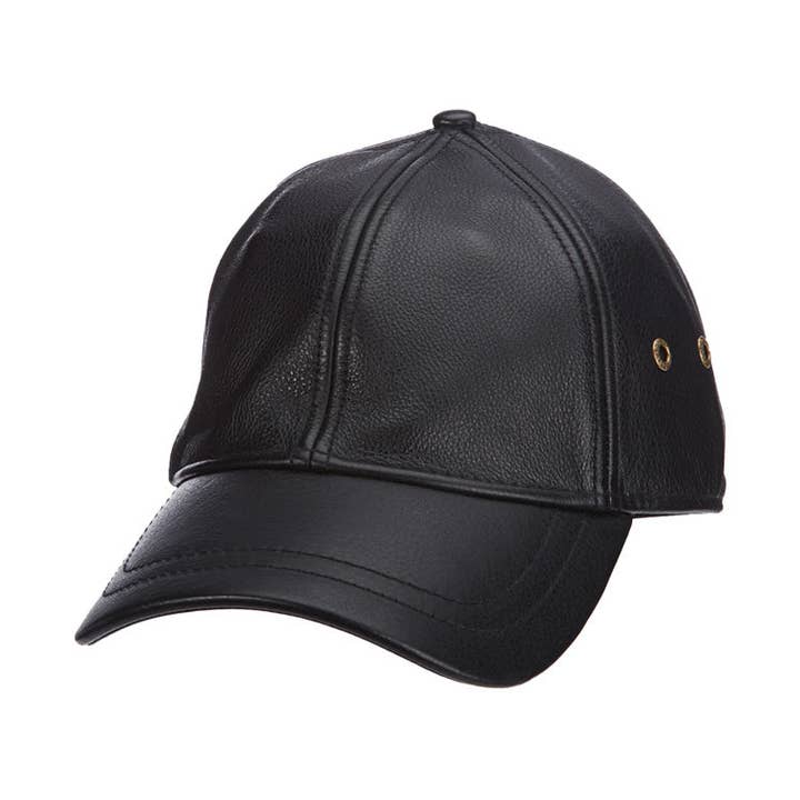 Scala Leather Cap- Peyton for wholesale by Scala Hats