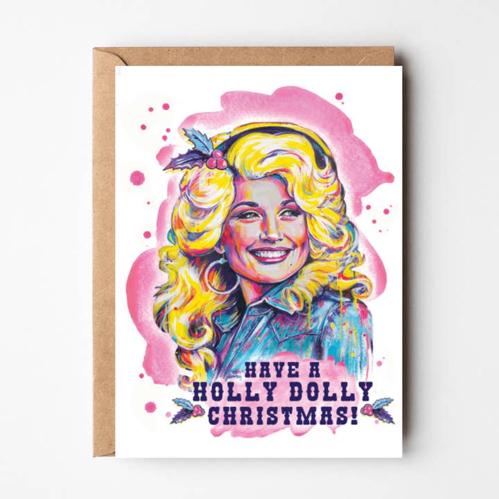Holly Dolly Feliz Natal/Feliz Cartão de Festas por atacado de Taytayski INC
