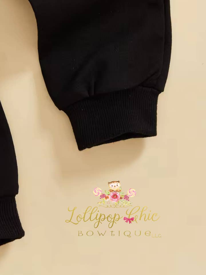 Lollipop Chic Bowtique LLC - Wholesale Top & Pant Set - Baby - Baby and Toddler Feral Racoon Sweats Set2