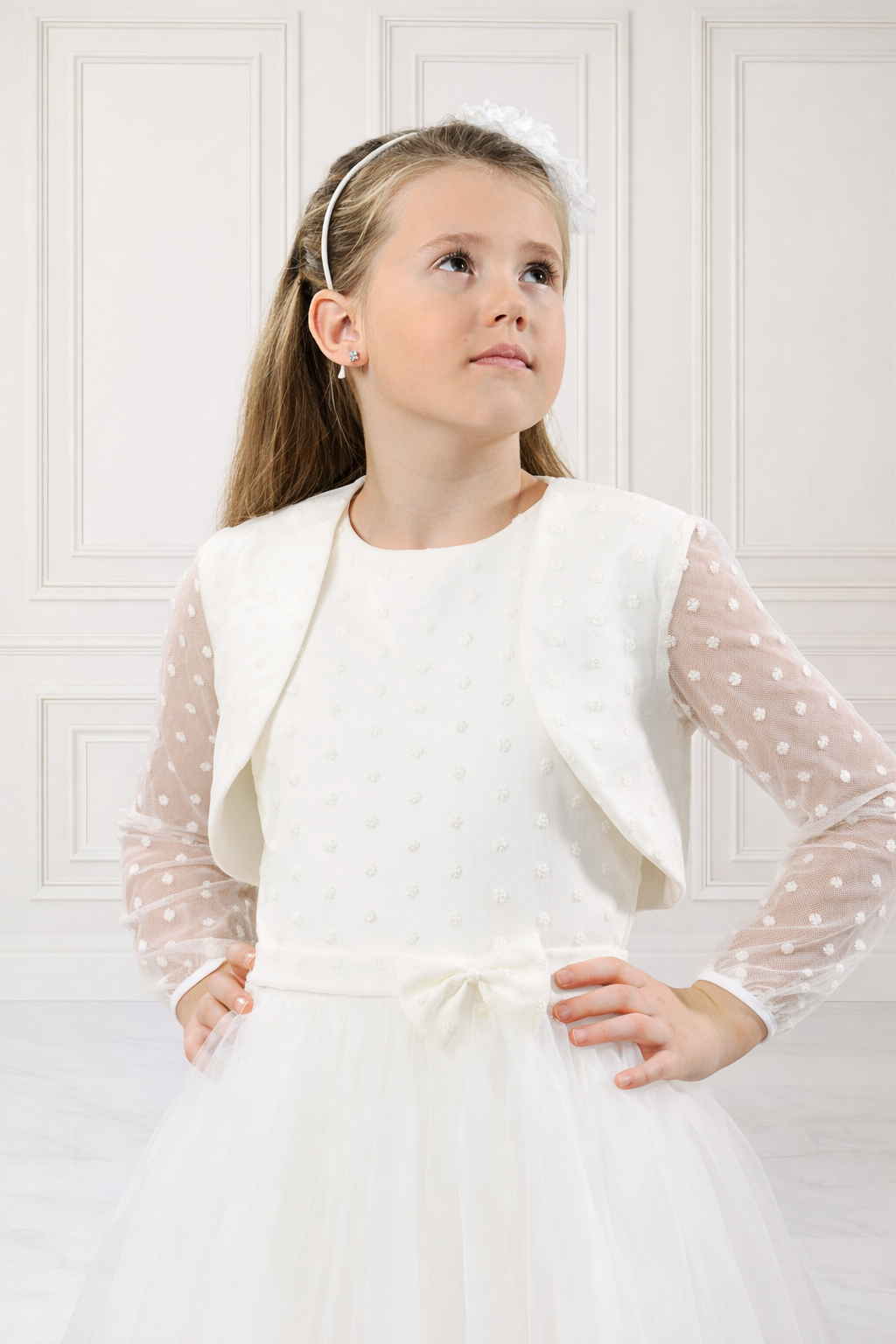 AVORIO Giacca per bambina, bolero per comunione in vendita all'ingrosso su Faire1