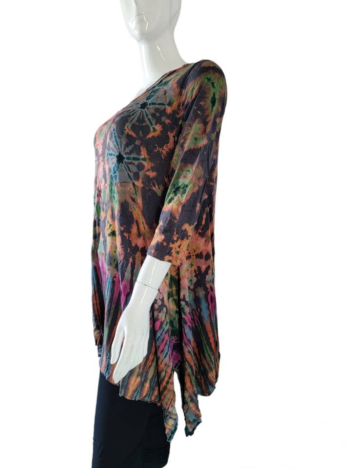 Evergreen Guardian Imports - Wholesale Tunic - Women's - TSS304B Quarter Sleeves Tunic Top