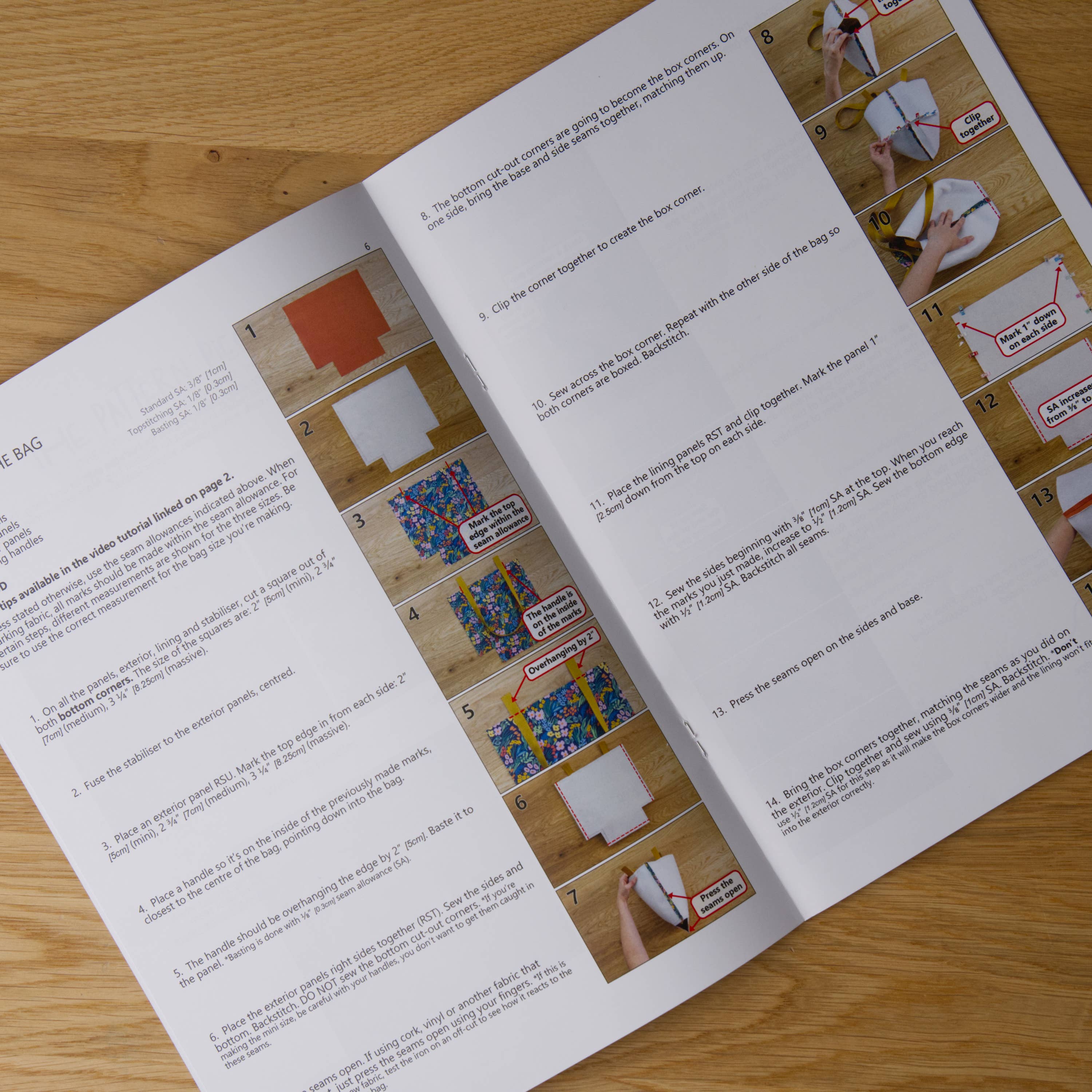 Country Cow Designs - Vente Kits de couture - Patron de couture papier pour mon premier tote1