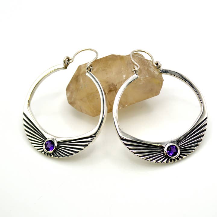 Sunburst Hoops - Silber für den Großhandel von Riot Alliance