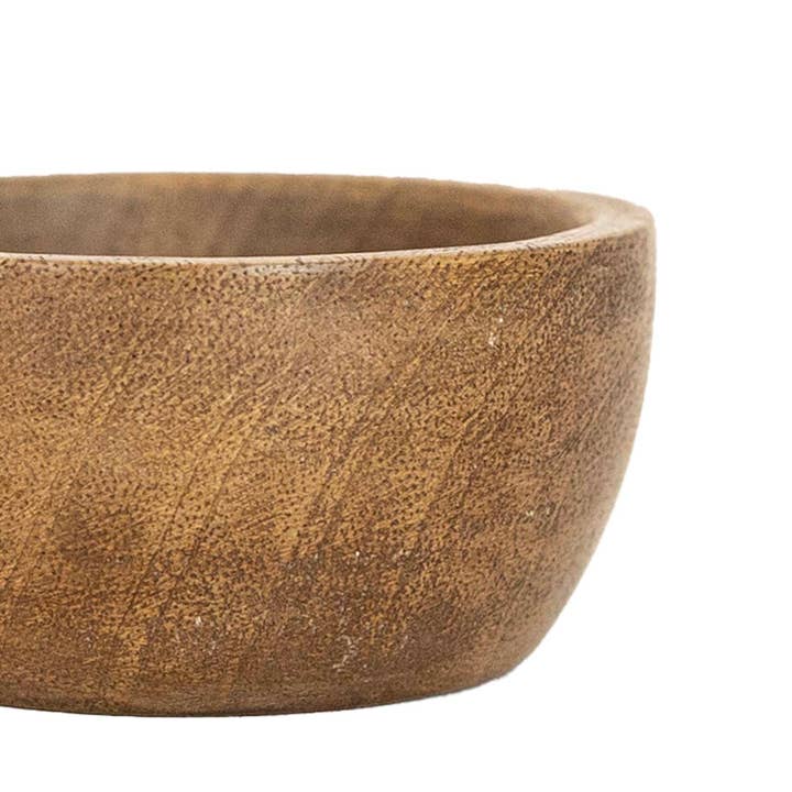 Foreside Home & Garden - Wholesale Condiment/Dip Bowl - Ashton Set 3 Wood Pinch Bowls With Leather Tie3