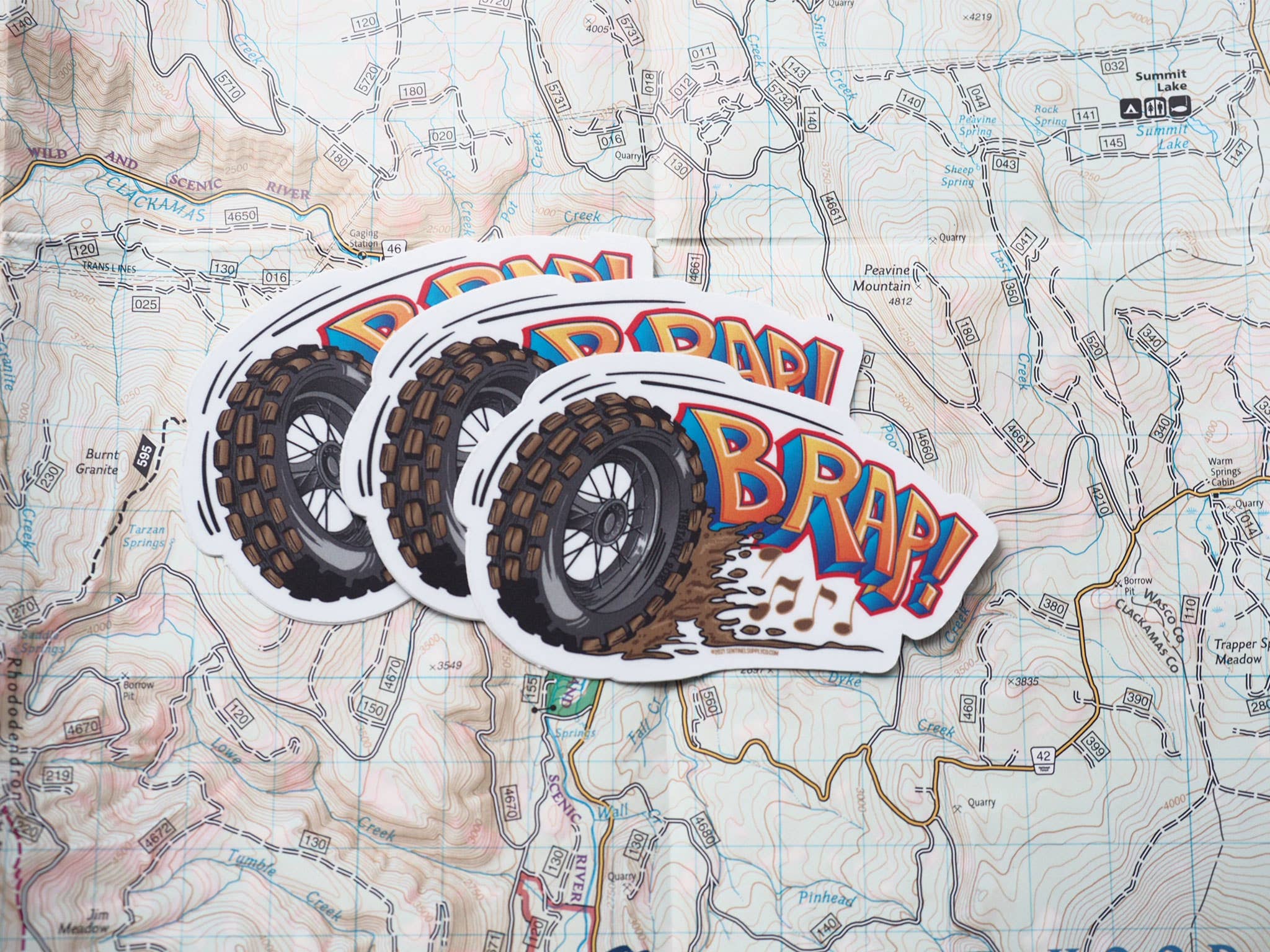 Sentinel Supply - Wholesale Sticker - BRAP! Motorcycle Sticker, Offroad Motocross & Dirtbike Decal3