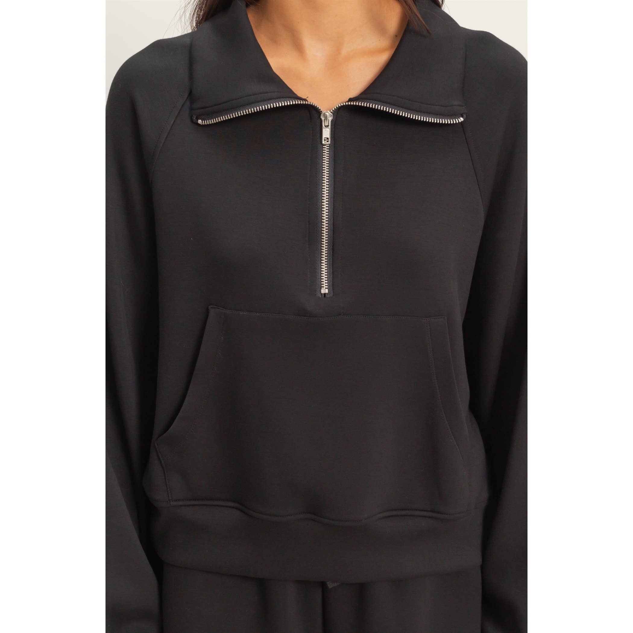 HYFVE - Wholesale Sweatshirt - Women's - Half-Zip Collar Pullover44
