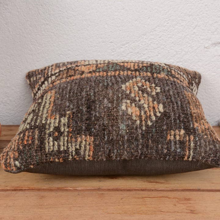 Kilim Pillow Decors - Wholesale Throw/Decorative Pillow - Handmade Boho Kilim Throw Pillow 12x12 Hand Knotted4