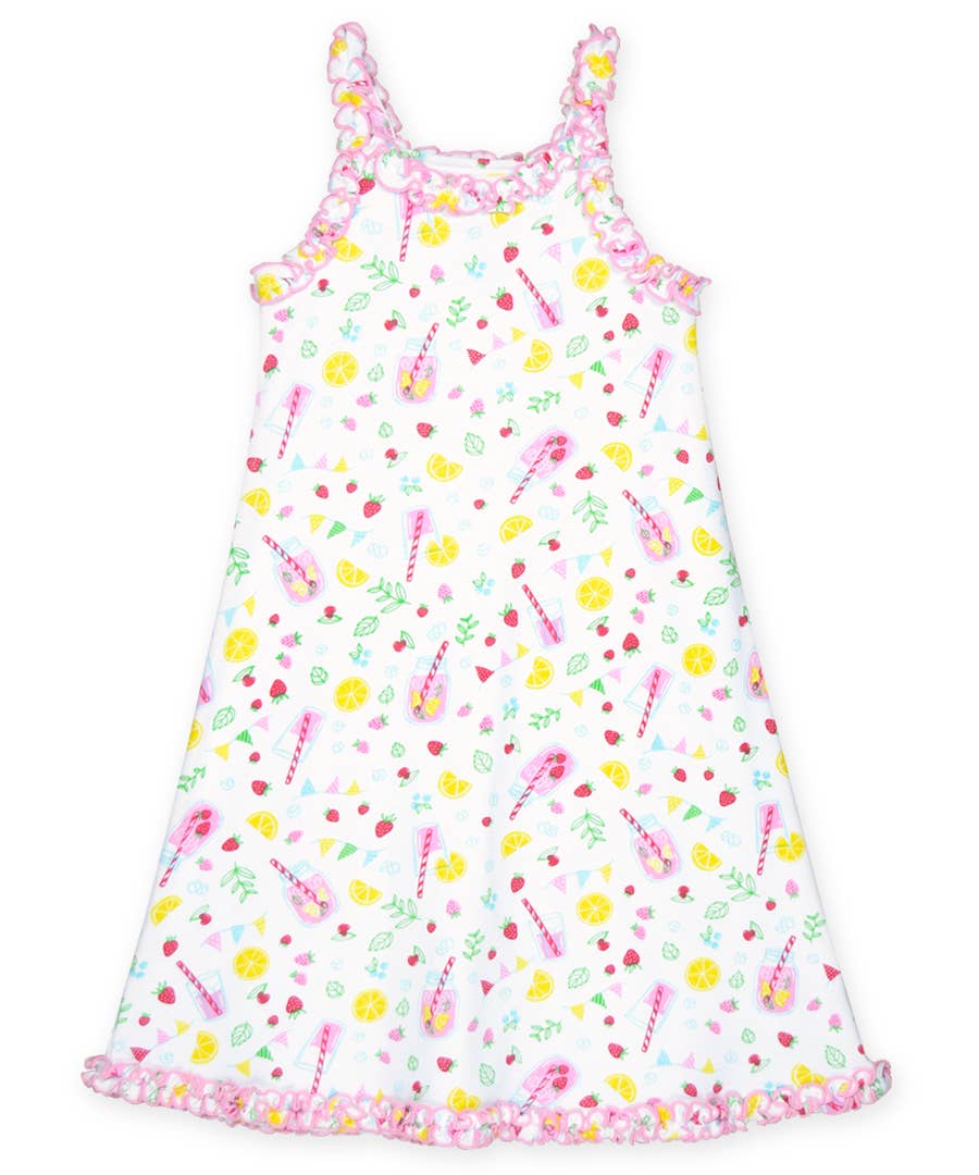 Sara's Prints - Wholesale Nightdress - Kids - Summertime Girls Ruffle Tank Nightgown1