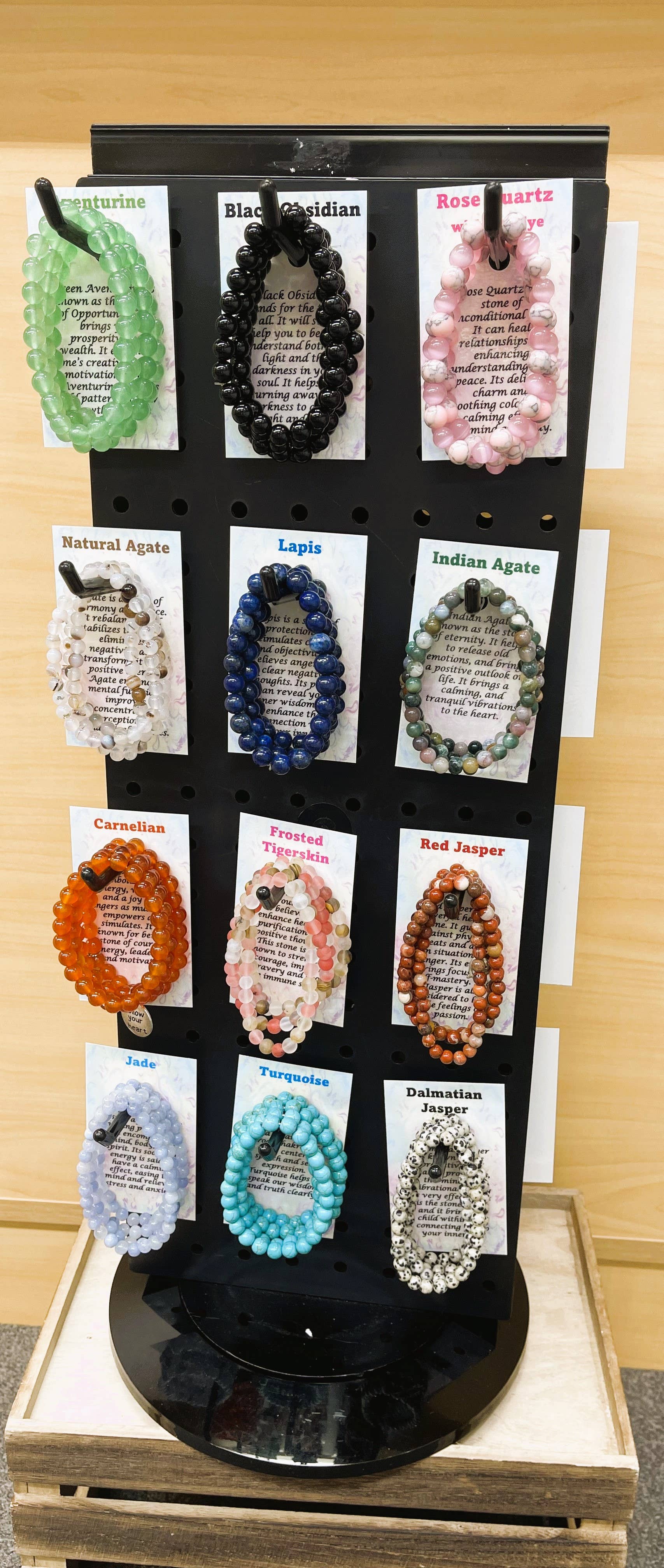 VPS Stones Inc. – wholesale Beaded bracelet – Mix of Gemstone Bracelet with Free Display1