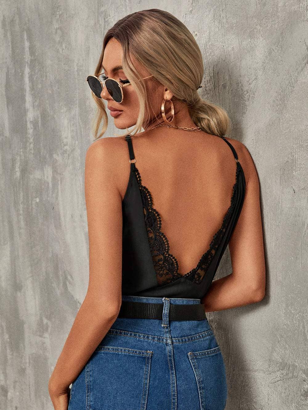 Fashion Combination – wholesale Blouse – Women’s – v back lace trim cami top7