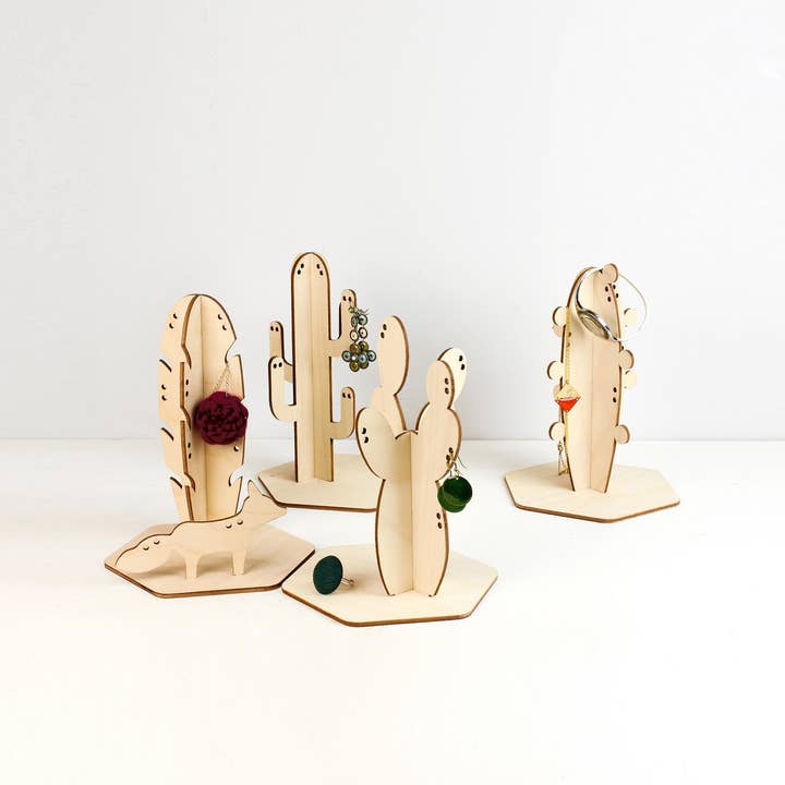 Reine Mère - Wholesale Jewelry Stand & Display - Wooden jewelry holder - Cactus Arizona (made in France)3