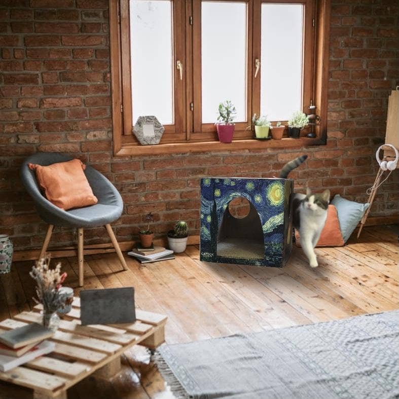 Cat Box Classics - Wholesale Krabpaal - Kat - Cartonnen kattenhuis met krabpaal in beroemde schilderijenstijl8