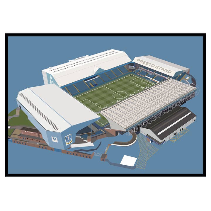 Sheffield Wednesday Ground - Print for wholesale by The Yorkshire Print Company