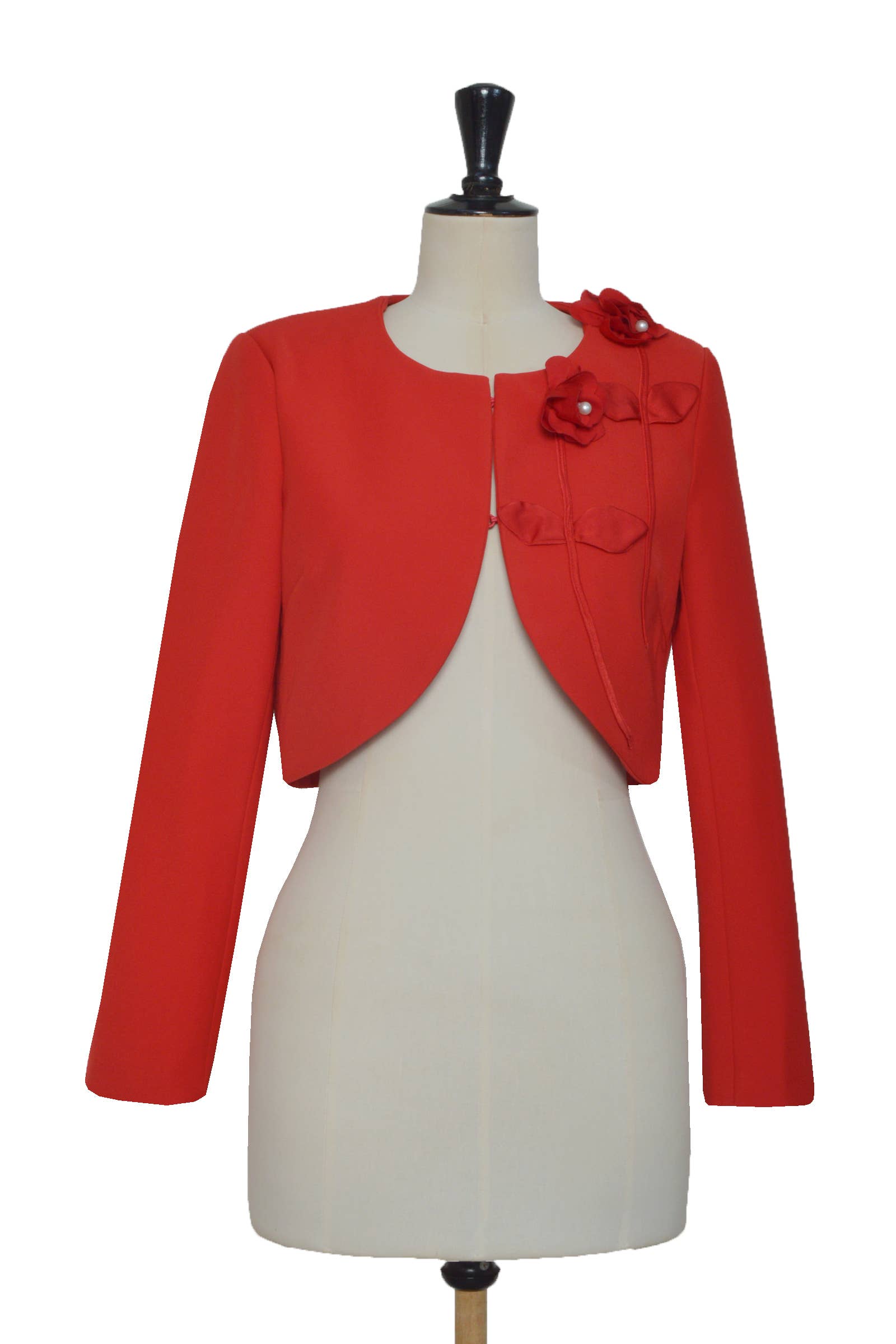 ELLI WHITE - Wholesale Jacket - Women's - Contrasted floral short jacket5