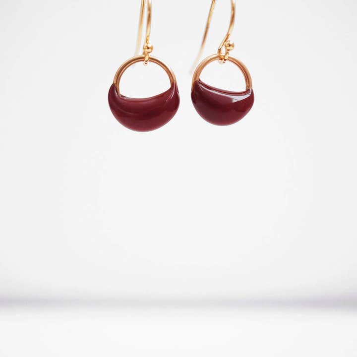 Crescent Medium Earrings for wholesale by Verre Modern