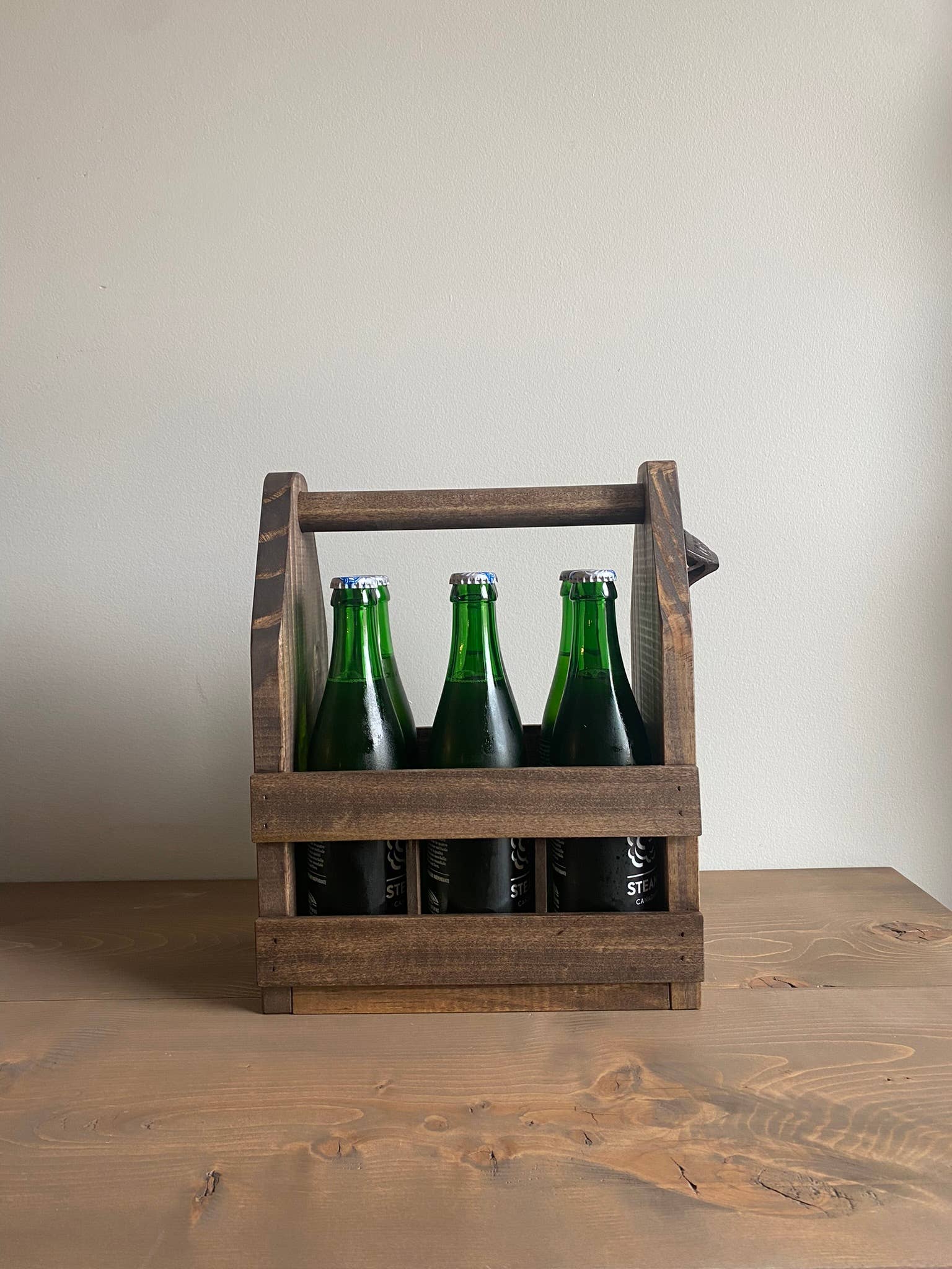 26&7Co. - Wholesale Beer/Wine Caddy - Wood Drink Caddy | Can Caddy | Beer Caddy | 2