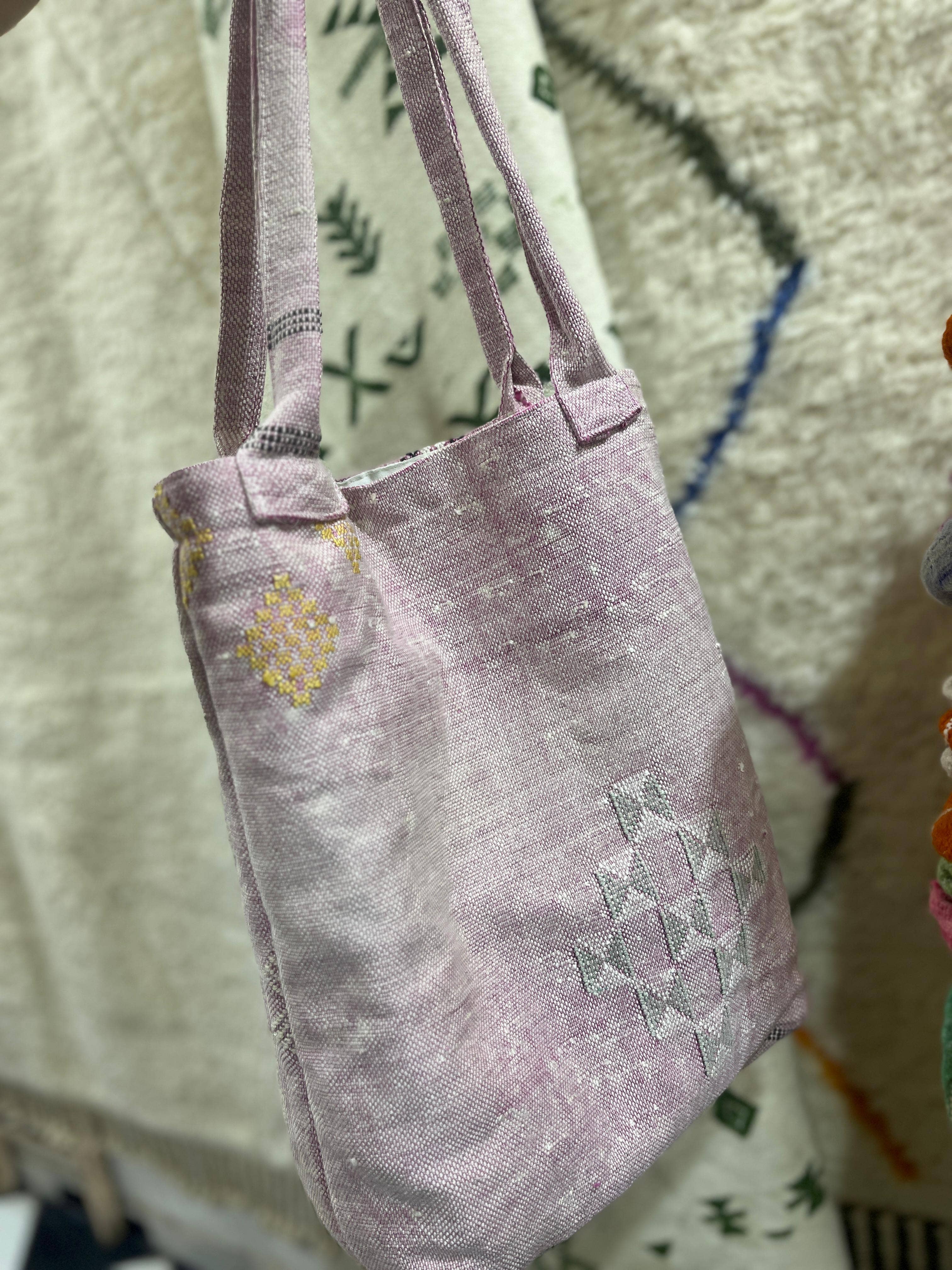 High crafty – wholesale Tote bag – Women's – Handmade Cactus Silk Sabra Embroidered Tote Bag (45x45 cm)0