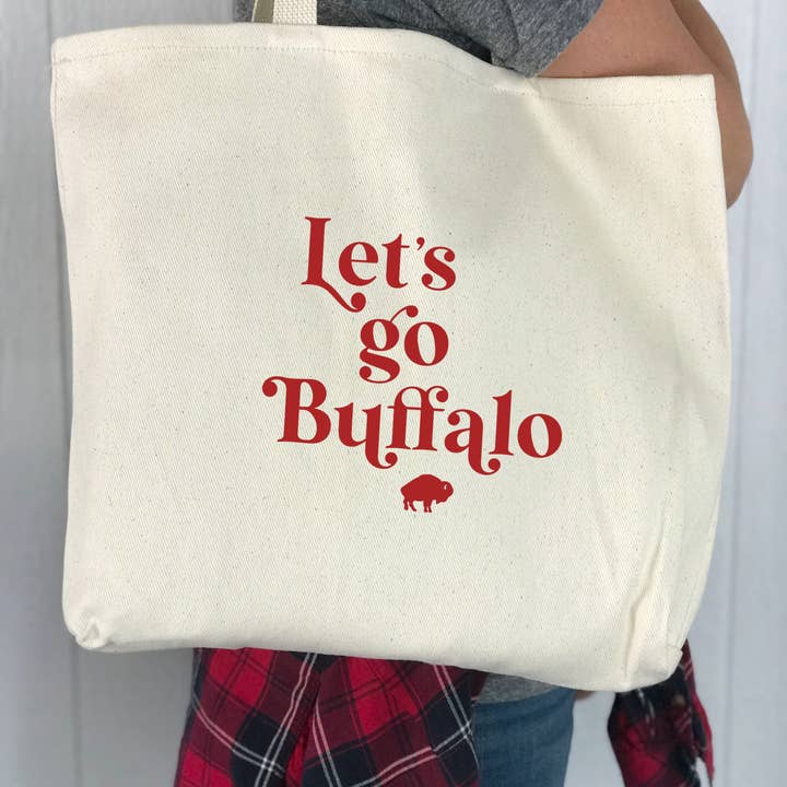 Perfect Day Print Co - Wholesale Tote Bag - Women's - Buffalo Bills Tote Bag - Lets Go Buffalo NY1