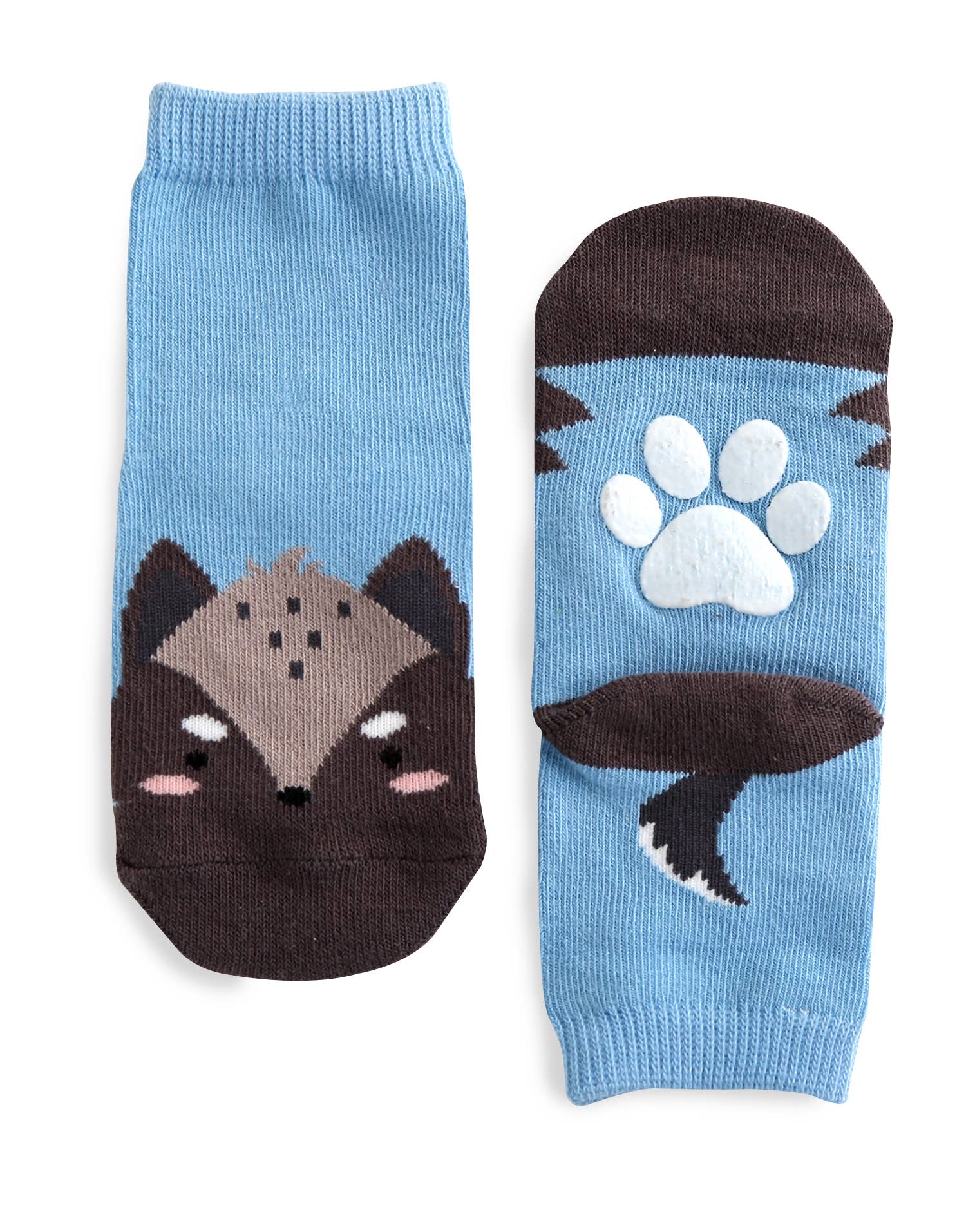 Grey Wolf Zoo Baby Animal Socks for wholesale on Faire