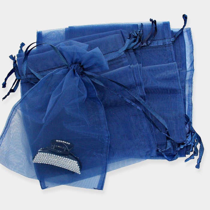 Sensibling Corp. - Wholesale Gift Bag - 12PCS - 6.75 X 9.5 Ribbon Organza Gift Bags
19