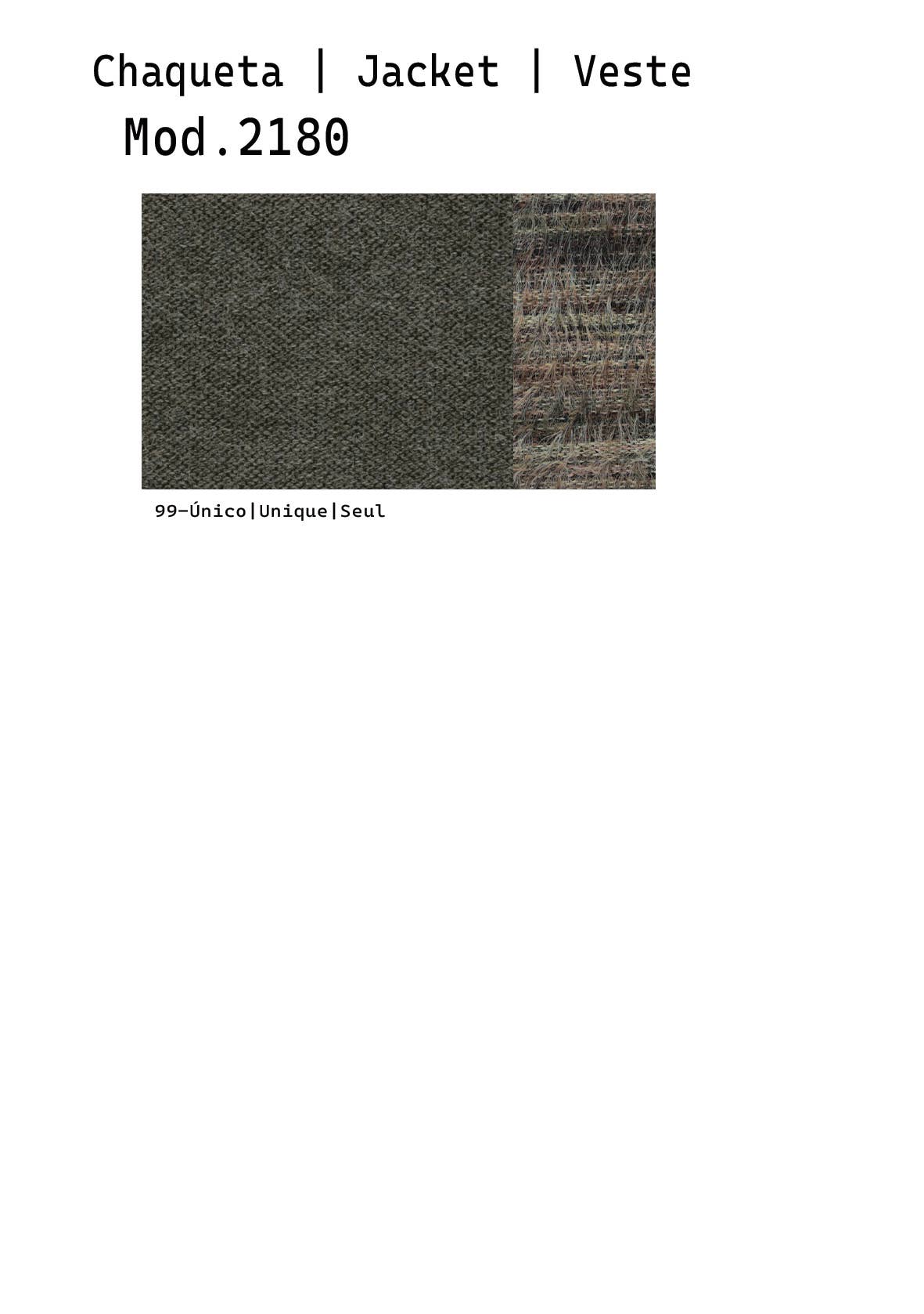 KHAKI 372180L KNIT COAT WITH FRONT JACQUARD FUR PIECES for wholesale on Faire2