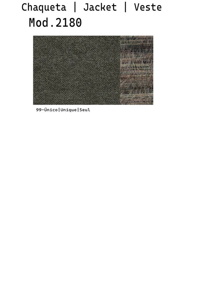 KHAKI 372180L KNIT COAT WITH FRONT JACQUARD FUR PIECES for wholesale on Faire2