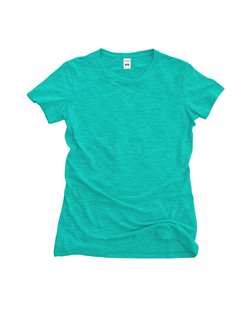 GOEX Apparel - Wholesale T-Shirt - Women's - Ladies Short Sleeve Triblend Tee4
