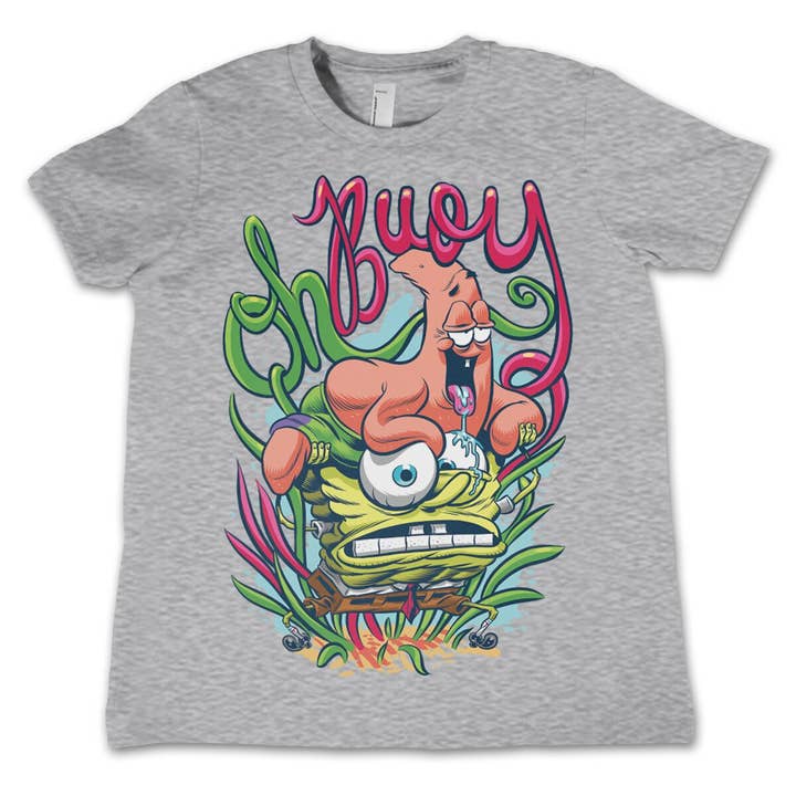 Hybris Production AB - Venta al por mayor Camiseta serigrafiada - Niños - Camiseta infantil Bob Esponja Oh Boy