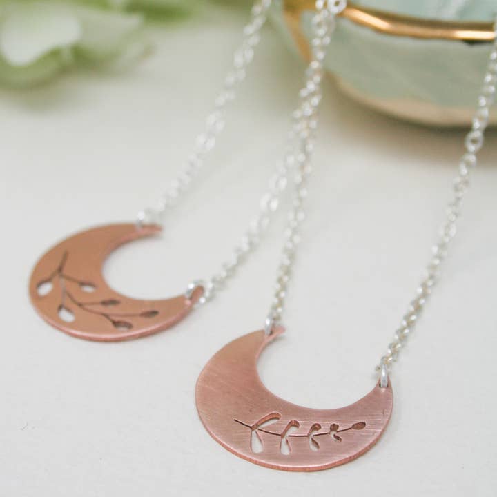 Botanisk Halskæde, Bregne Timian Ginkgo Spire Blomst Gren for engroshandel hos Rising Jewelry