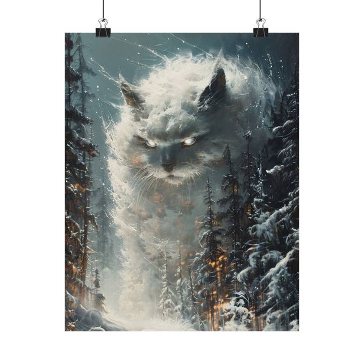 Ye Curiosity Shoppe - Wholesale Art Print - Yule Cat Jólaköttur Art Print