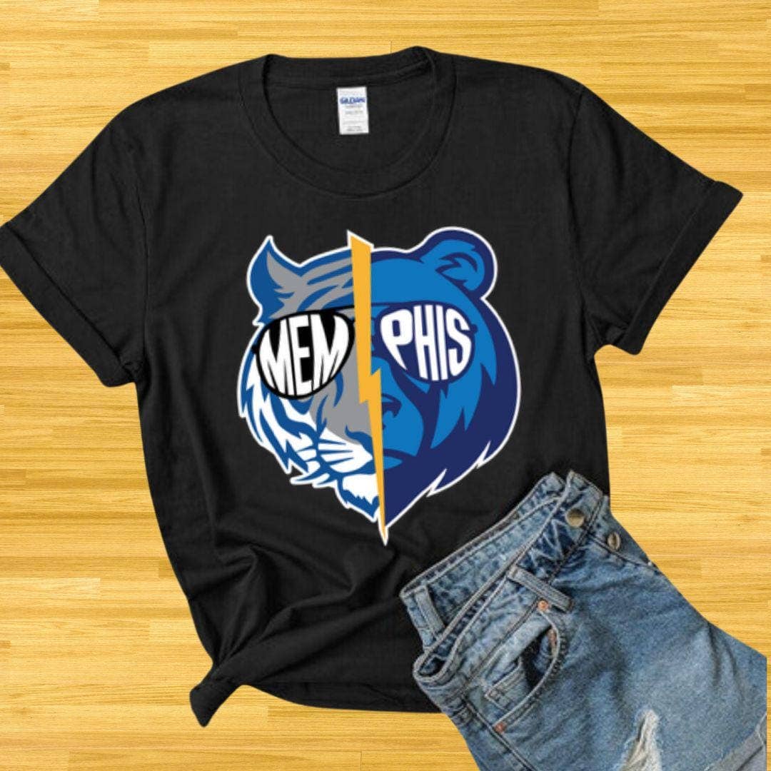 TheKingShirt - Wholesale Graphic Sweatshirt - Women's - Memphis Tigers Grizzlies Head Sunglasses Sports Fan Gift0