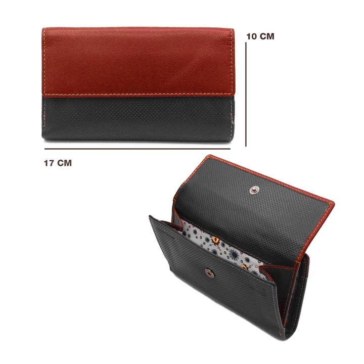 Zerimar 1942 - Wholesale Wallet - Women's - Zerimar Cartera de Piel Mujer | Cartera de Mano 17x10 cms1