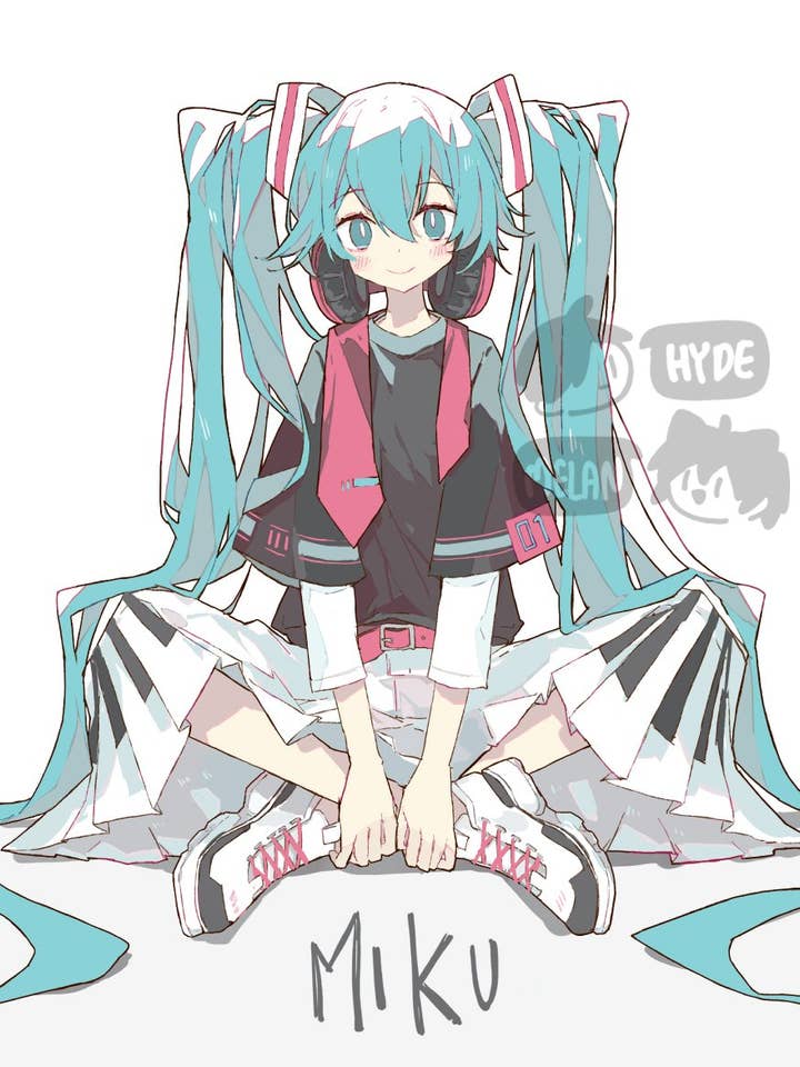 Affiche imprimée Piano Miku (Vocaloid) 21,6 cm x 27,9 cm pour la vente par HideawayMelon