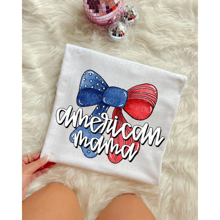 American Bow DTF Print for wholesale by Simple Tymes