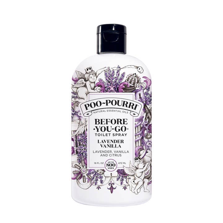 ~Pourri - Wholesale Toilet Spray - Poo~Pourri Lavender Vanilla Refill Size Bottle 16oz.