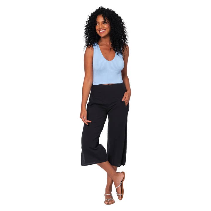 MID-LENGTH SUMMER PANTS LPA0001A for wholesale by La Mano Boho