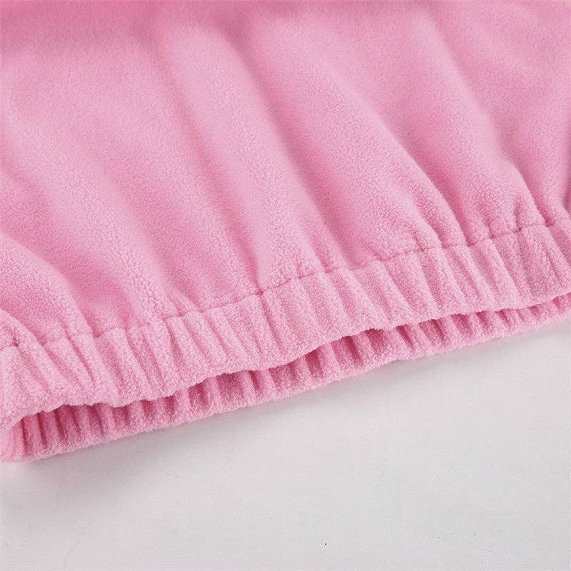 OceanusSwim – wholesale Hoodie – Women's – Solid Color Fleece Loose Collar Pullover Hoodie8