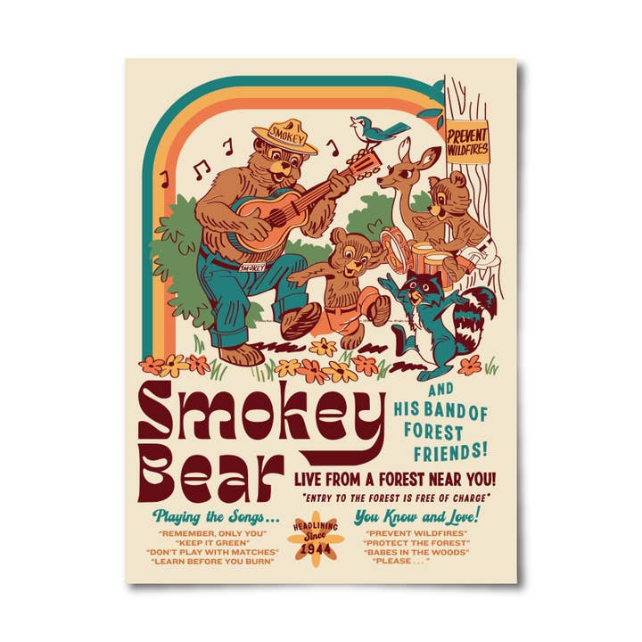 Affiche du groupe de Smokey pour la vente par The Landmark Project