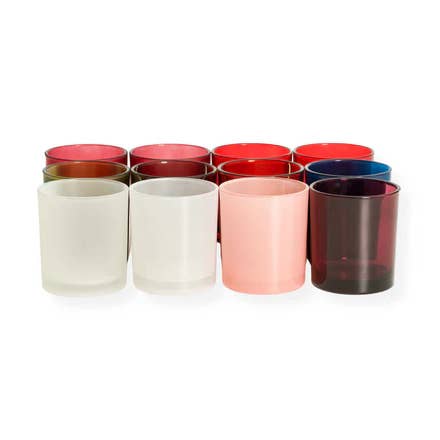 General Wax - Candle Making Supplies - Wholesale Candle holder - 14 oz Havana Merry & Bright Kit - Candle Making Glass0