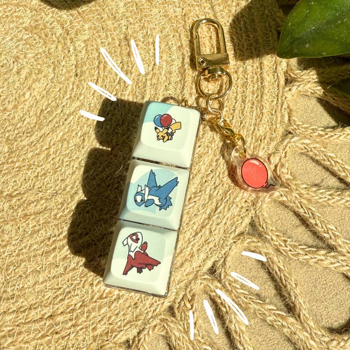 Balloon Birds Triple Keycap Fidget for wholesale by Biscuitfloof Studios